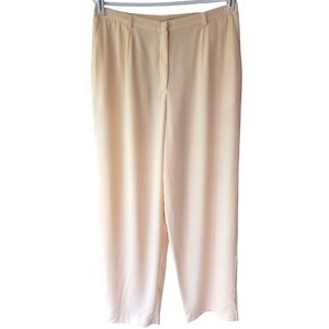 Norton McNaughton Size 14 Pale Peach Lined Polyester Two Pocket Pants 30in Insea
